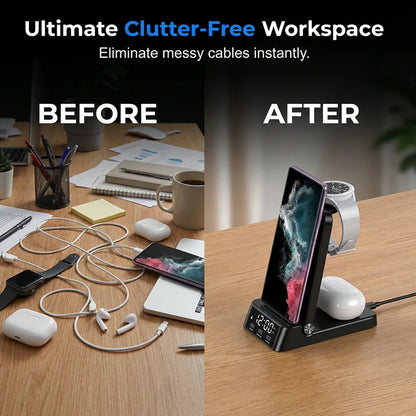 2026 HOT NEW 3-in-1 Fast Wireless Charger Stand