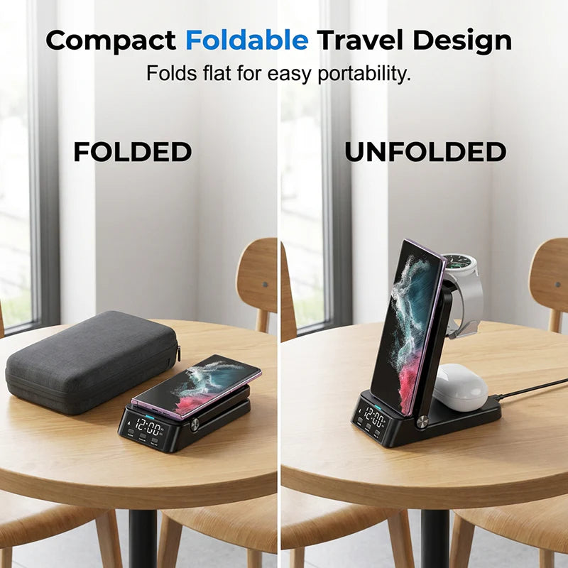 2026 HOT NEW 3-in-1 Fast Wireless Charger Stand