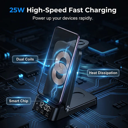2026 HOT NEW 3-in-1 Fast Wireless Charger Stand